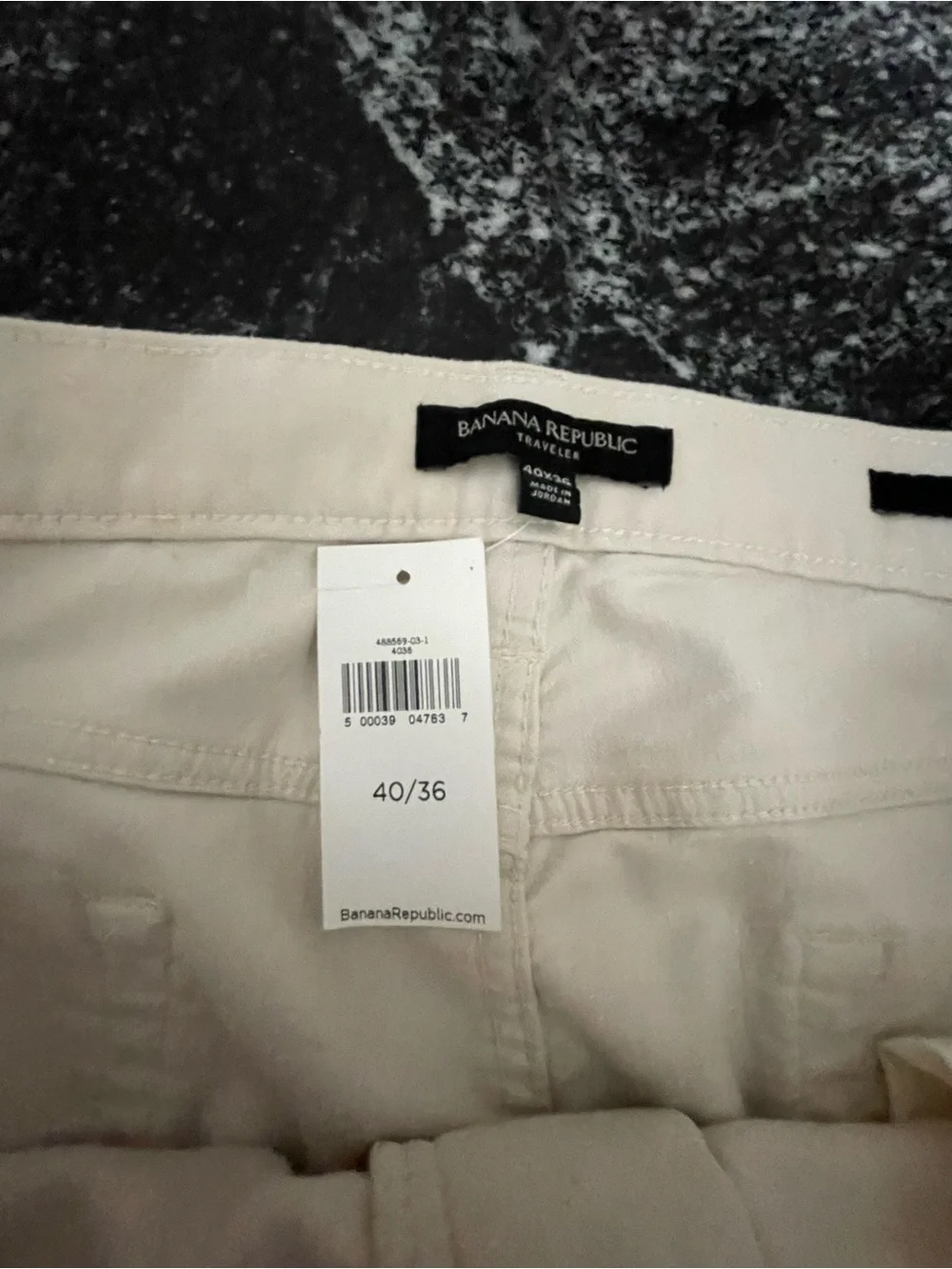 Banana Republic Men's Traveler Skinny Fit Cream Jeans